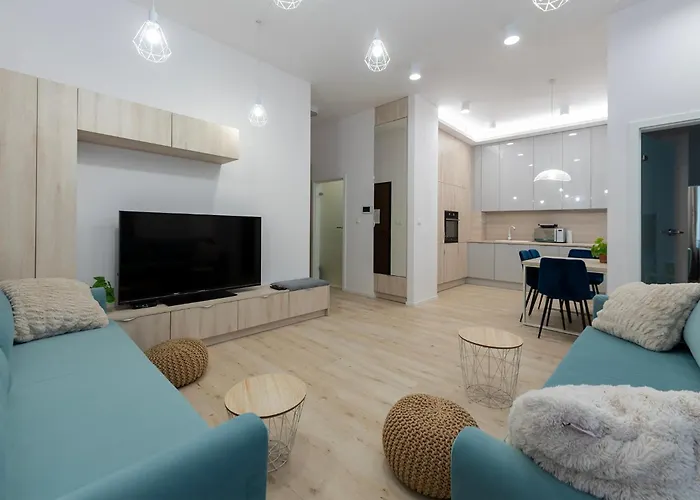 Luxury Retreat Centrum Wiszace Ogrody Freeparking * לודז'